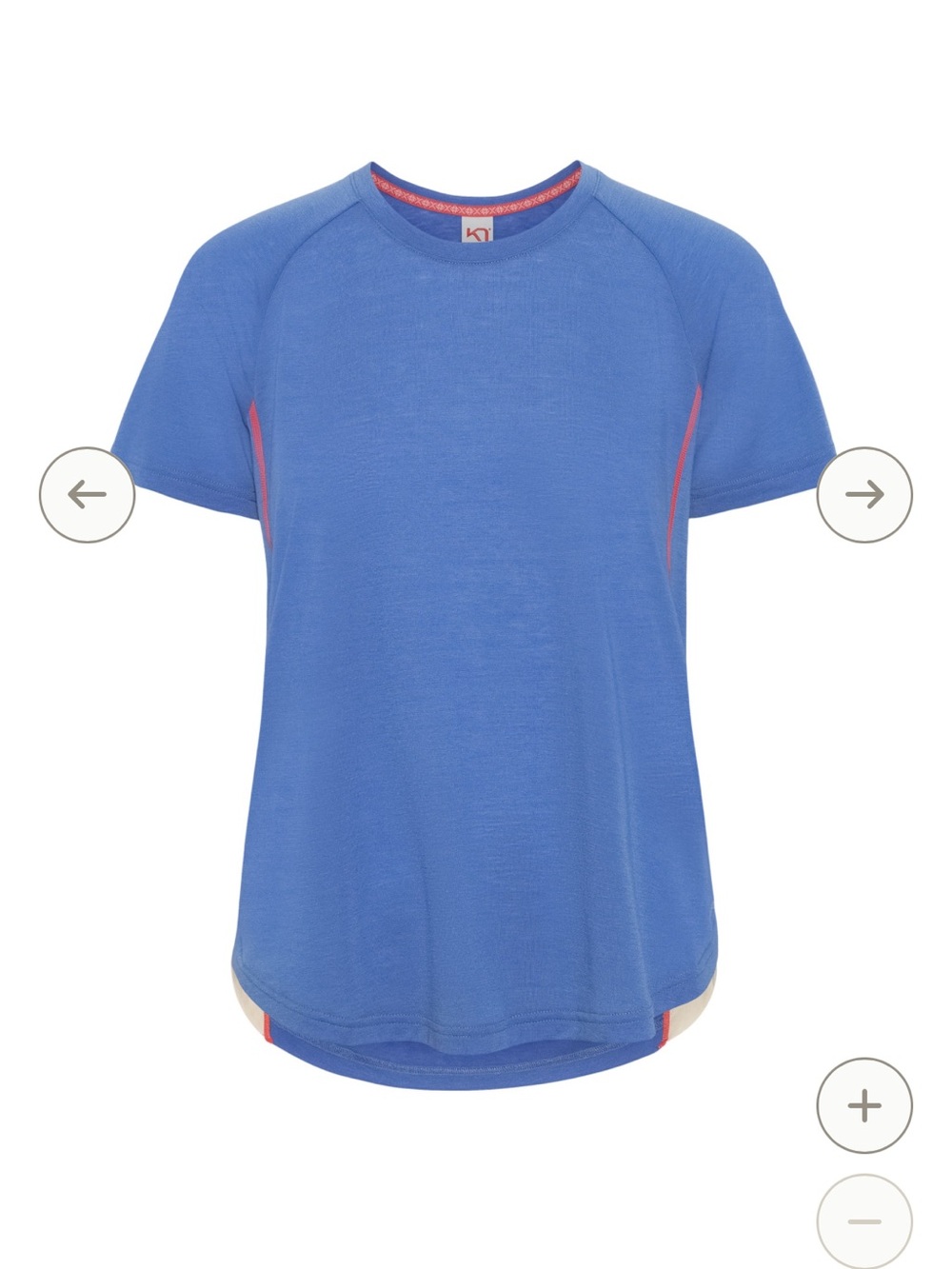 Kari traa wool polyester blend base layer shirt size large